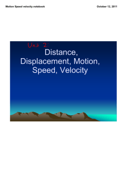 Motion Speed velocity.notebook