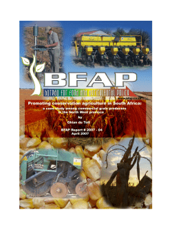Promoting conservation agriculture in South Africa: a case