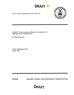 ALOHA 5.0 Theoretical Desciption (DRAFT)