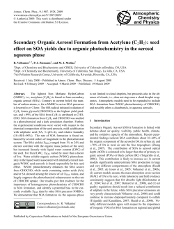Secondary Organic Aerosol Formation from Acetylene (C2H2): seed