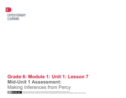 Grade 6: Module 1: Unit 1: Lesson 7 Mid-Unit 1