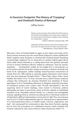In Fascism`s Footprint: The History of &ldquo;Creeping