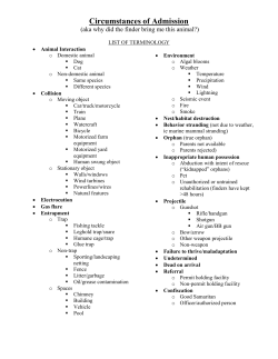 Circumstances of Admission