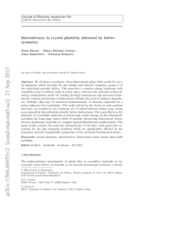 Intermittency in crystal plasticity informed by lattice symmetry
