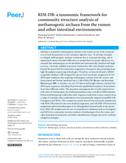 RIM-DB: a taxonomic framework for community structure