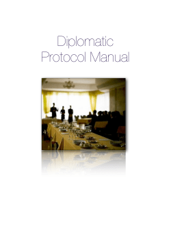 Diplomatic protocol manual final