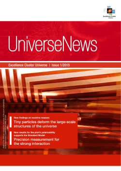 Excellence Cluster Universe | Issue 1/2015 Tiny particles deform the