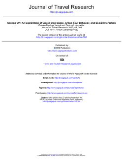 Journal of Travel Research - CiteSeerX
