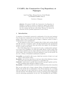 C-CoRN, the Constructive Coq Repository at