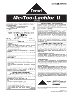 Me-Too-Lachlor &trade; II - Keystone Pest Solutions