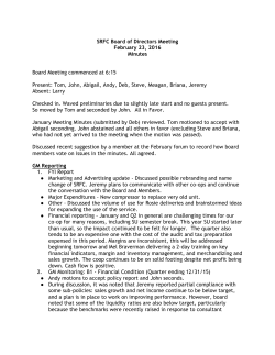 February 2016 - Syracuse Real Food Coop