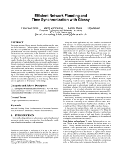 Efficient Network Flooding and Time Synchronization with