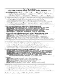 ATOS Rating Manual JUNE 09