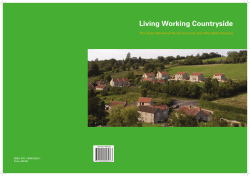 Living Working Countryside: The Taylor Review