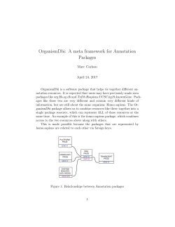 OrganismDbi: A meta framework for Annotation