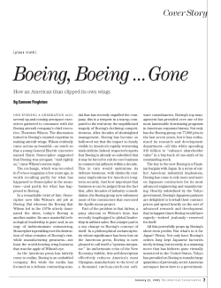 Boeing, Boeing ...Gone - Japan Policy Research Institute