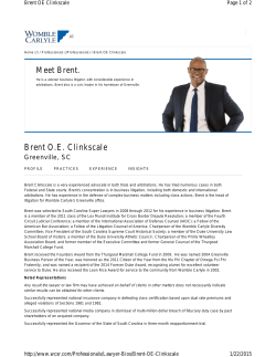 Brent OE Clinkscale - Atlanta International Arbitration Society