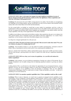 Satellite Today - Gilat Satellite Networks