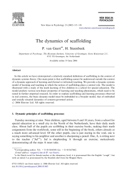The dynamics of scaffolding