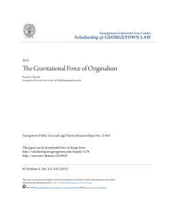 The Gravitational Force of Originalism