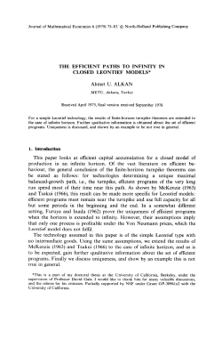 The efficient paths to infinity in closed Leontief models