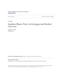 Southern Illinois Ticks: An Ecological and Medical