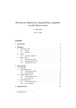 Drawing an elliptical arc using polylines, quadratic or