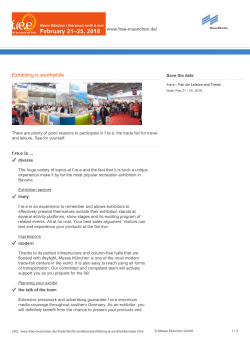 Exhibiting is worthwhile