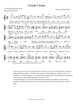 This song can work as a sit and sing song on a rainy