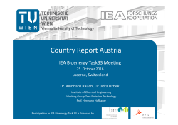 Country Report Austria - IEA Bioenergy Task 33