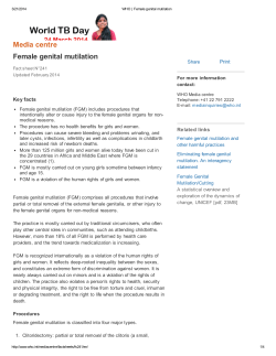 Female Genital Mutilation