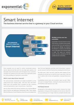 to the Smart Business Internet data sheet. - Exponential-e