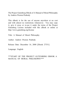 A Manual of Moral Philosophy