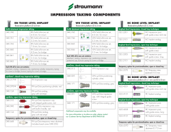 IMPRESSION TAKING COMPONENTS