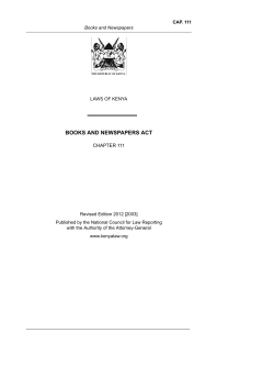 books and newspapers act