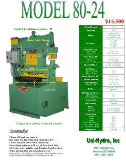 Model 80-24 Ironworker - Uni