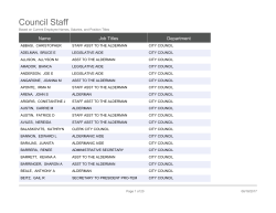 Council Staff - City of Chicago | Data Portal