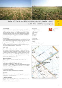 6.98 ACRES, BLACK FEN LANE, HEIGHINGTON FEN, LINCOLN