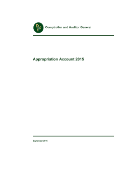Appropriation Account 2015 - Office of the Comptroller and Auditor