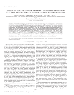 a model of the evolution of dichogamy incorporating sex