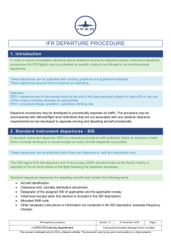 IFR departure procedure