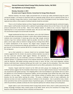 Gas Hydrates as an Energy Source
