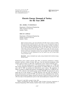 Electric Energy Demand of Turkey for the Year 2050