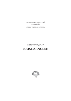 BUSINESS ENGLISH