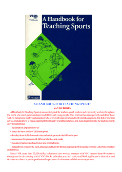 a hand book for teaching sports