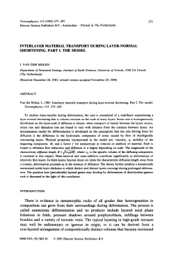 INTERLAYER MATERIAL TRANSPORT DURING LAYER