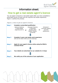 How to get a real estate agent`s licence