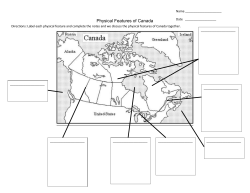 Canada Map/Notesheet