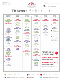 Fitness / Schedule - Kroc Center of Philadelphia
