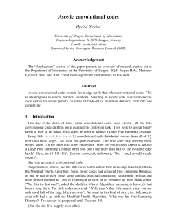 Ascetic convolutional codes